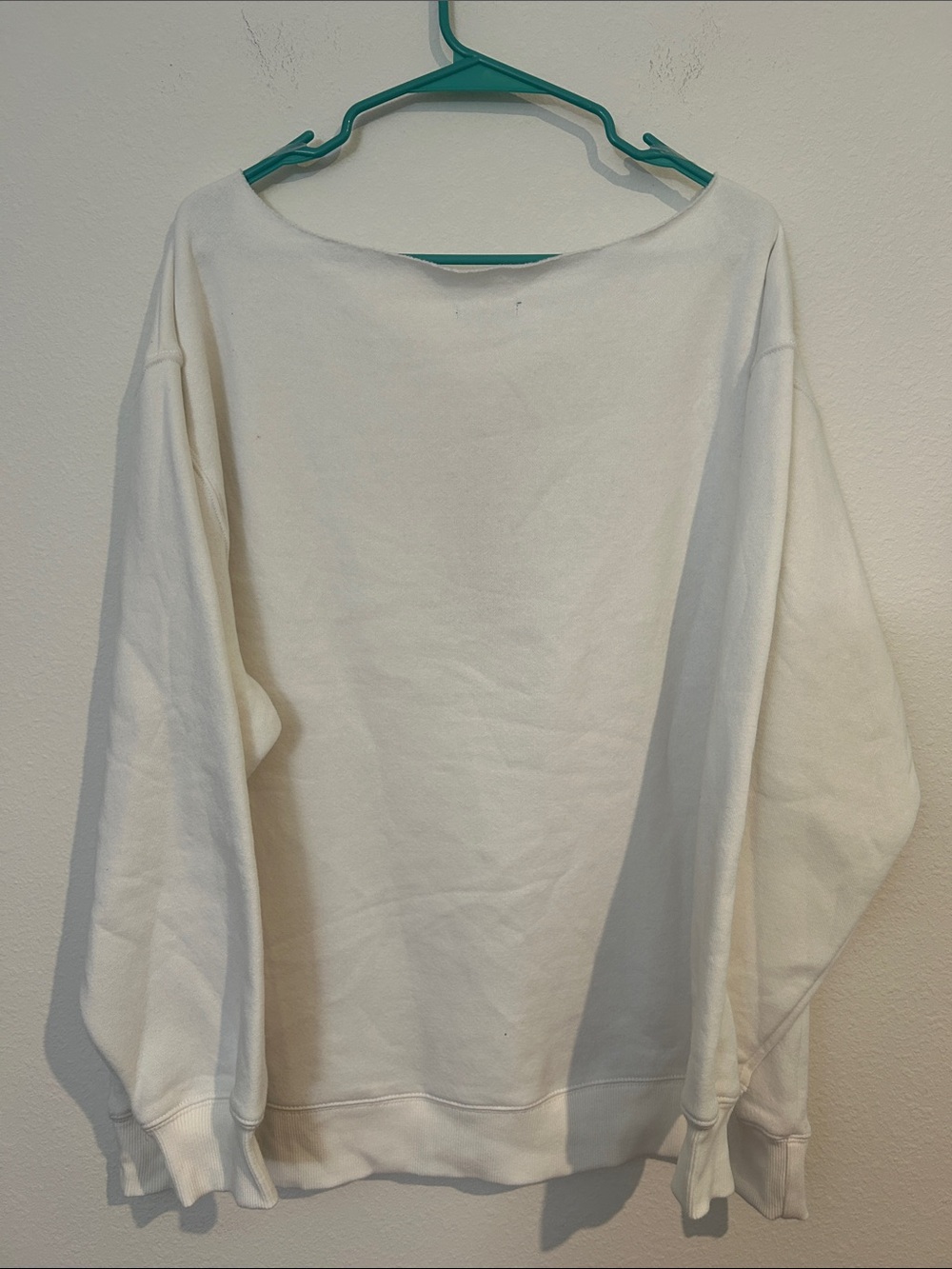 wild fable Off Duty White Sweatshirt with Burgundy Ballet Graphic - Picture 3 of 3
